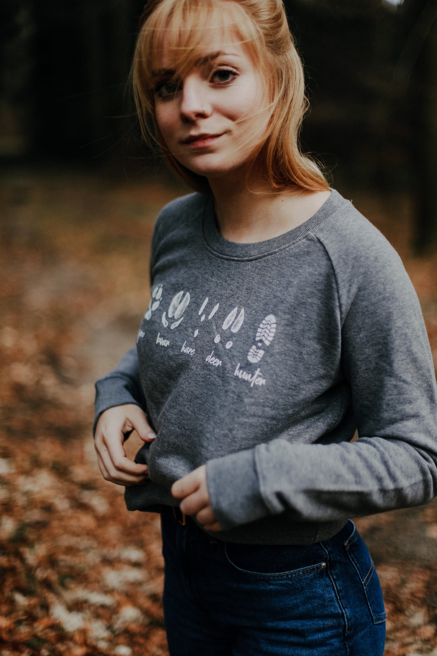 #Footprints Sweatshirt Frauen
