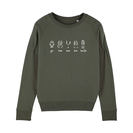 #Footprints Sweatshirt Frauen